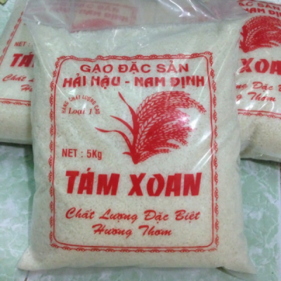 Tám xoan là loại gạo đặc sản nổi tiếng của Nam Định