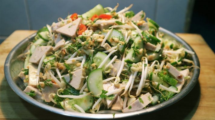 Nộm giò lụa dưa chuột rất ngon và dễ làm