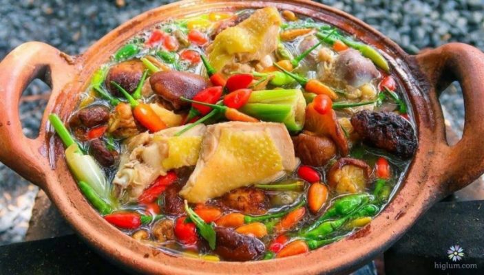 Bạn đã hoàn thành xong món lẩu gà ớt hiểm rồi đó