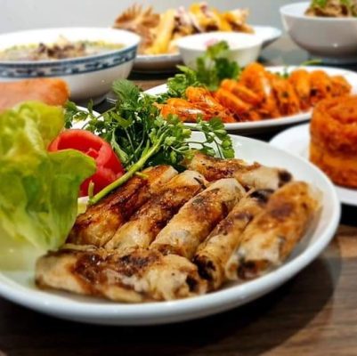 Chiên nem bằng nồi chiên không dầu